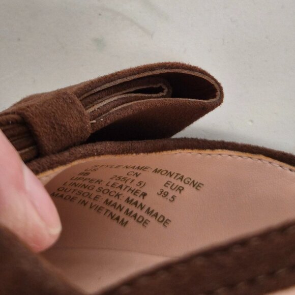 Kate Spade brown suede pointed toe low heel sandals with bow detail size 9B EUC - Picture 6 of 12